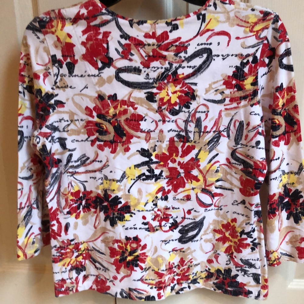 Ruby Rd. Cropped Cotton Top - Picture 4 of 5